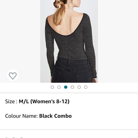 Free People Sprinkled in Gold Bodysuit - Picture 2 of 4